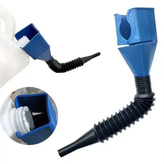Entonnoir pliable pour carburant et huile avec filtre à pression – Pour voitures et motos