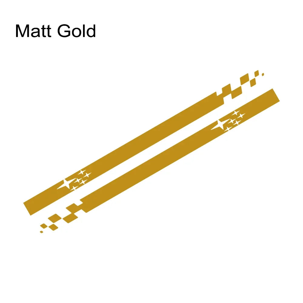 2pcs Door Side Skirt Decals for Subaru Impreza WRX STI Matt Gold – Car Accessories | MotorWorld Marketplace