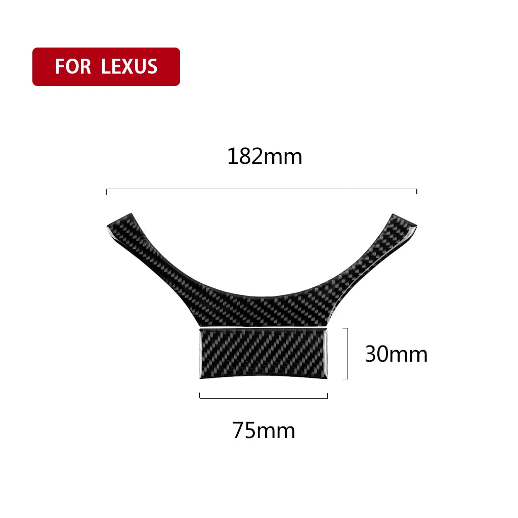 Lexus IS 250 2013-19 Carbon Fiber Steering Wheel Trim Decal