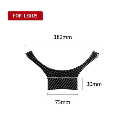 Lexus IS 250 2013-19 Carbon Fiber Steering Wheel Trim Decal