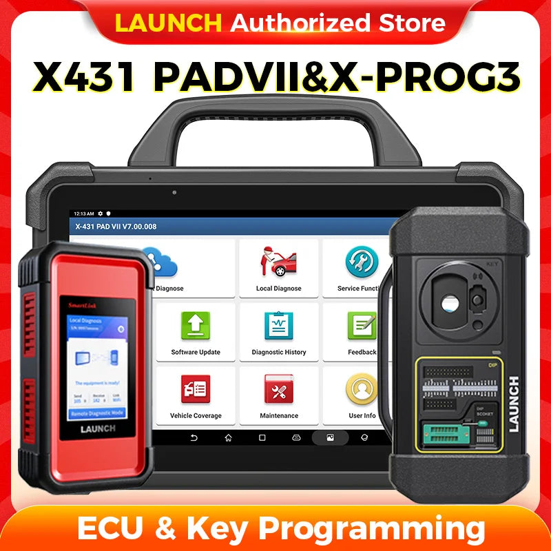 X-431 PAD 7 & X-PROG3 Set Pro Key Programmer Diagnostic Tool Global Version – Car Accessories | MotorWorld Marketplace