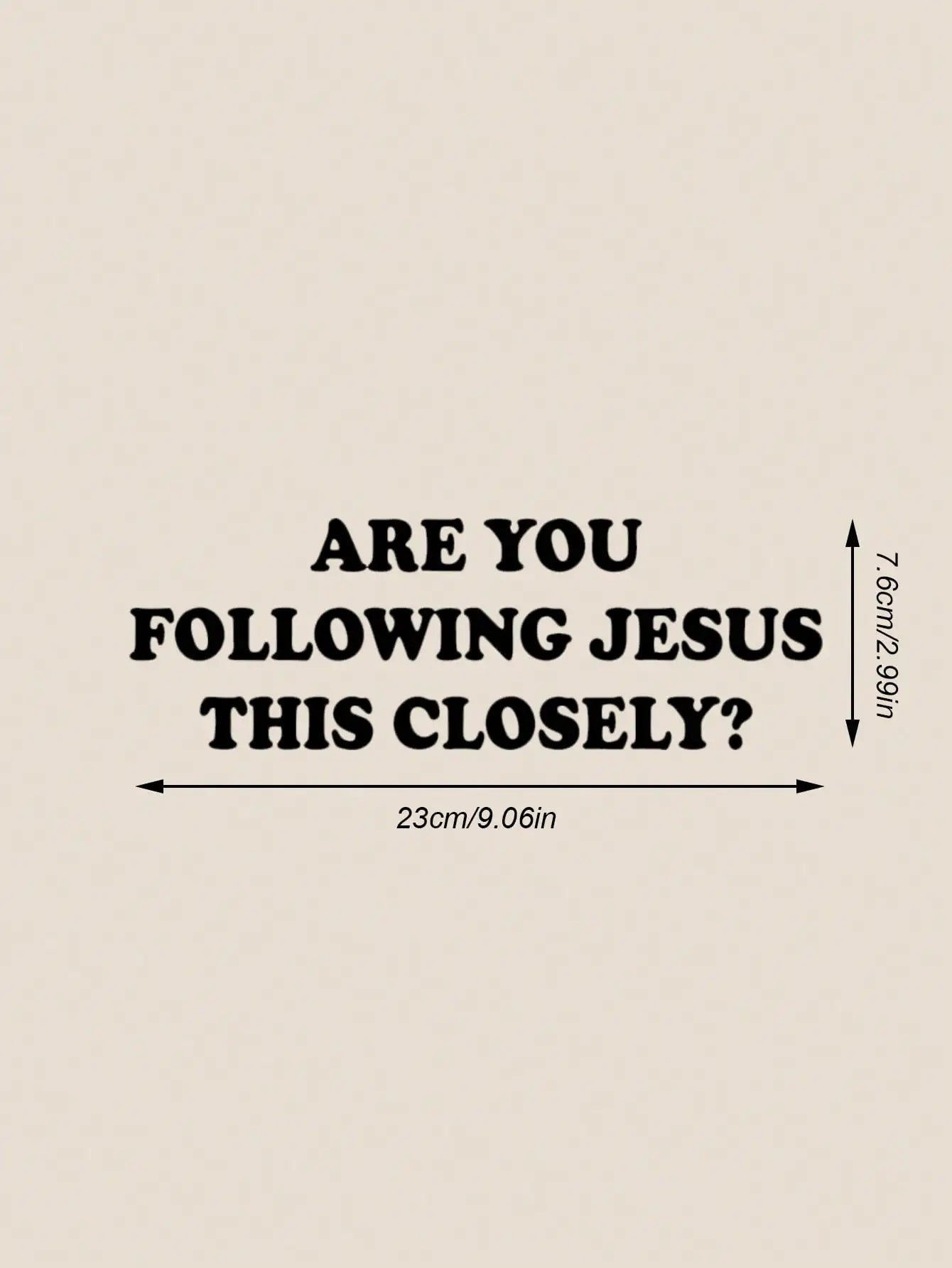 Are You Following Jesus This Closely? Vinyl Car Decal – Car Accessories | MotorWorld Marketplace
