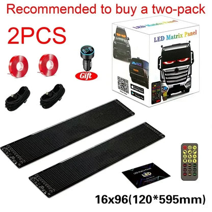 App-Controlled LED Devil Eye Sign, Programmable, USB, Truck – Car Accessories | MotorWorld Marketplace