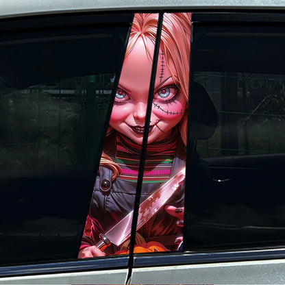 **Halloween Car B Pillar Sticker – Horror Protective Film 1/2pcs** MO 105 – Car Accessories | MotorWorld Marketplace