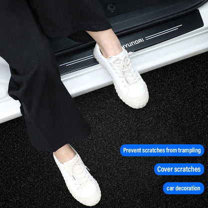 Leather Door Sill Protectors For Hyundai