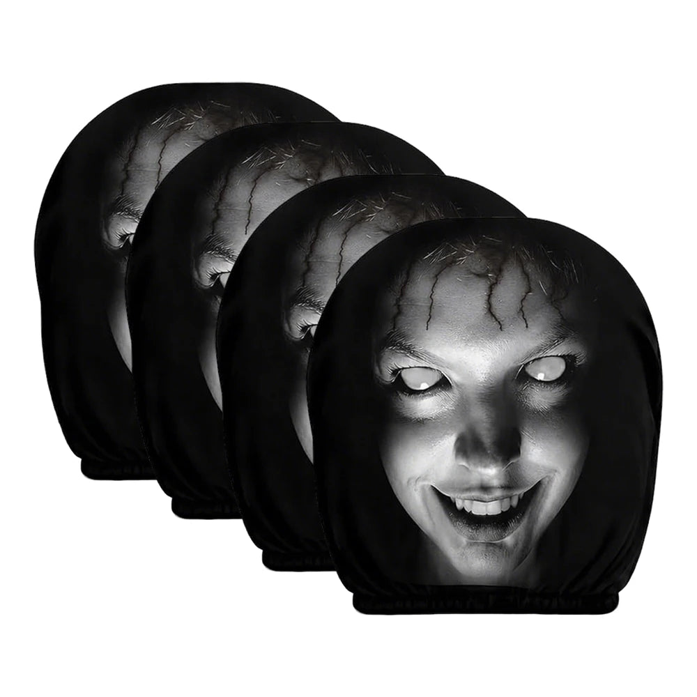 Ghost Face Universal Headrest Covers – Halloween Car Upgrade 4 PCS B – Car Accessories | MotorWorld Marketplace