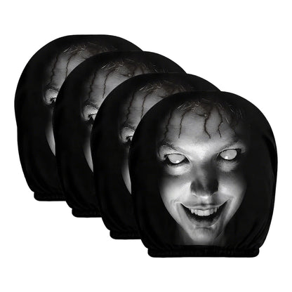 Ghost Face Universal Headrest Covers – Halloween Car Upgrade 4 PCS B – Car Accessories | MotorWorld Marketplace