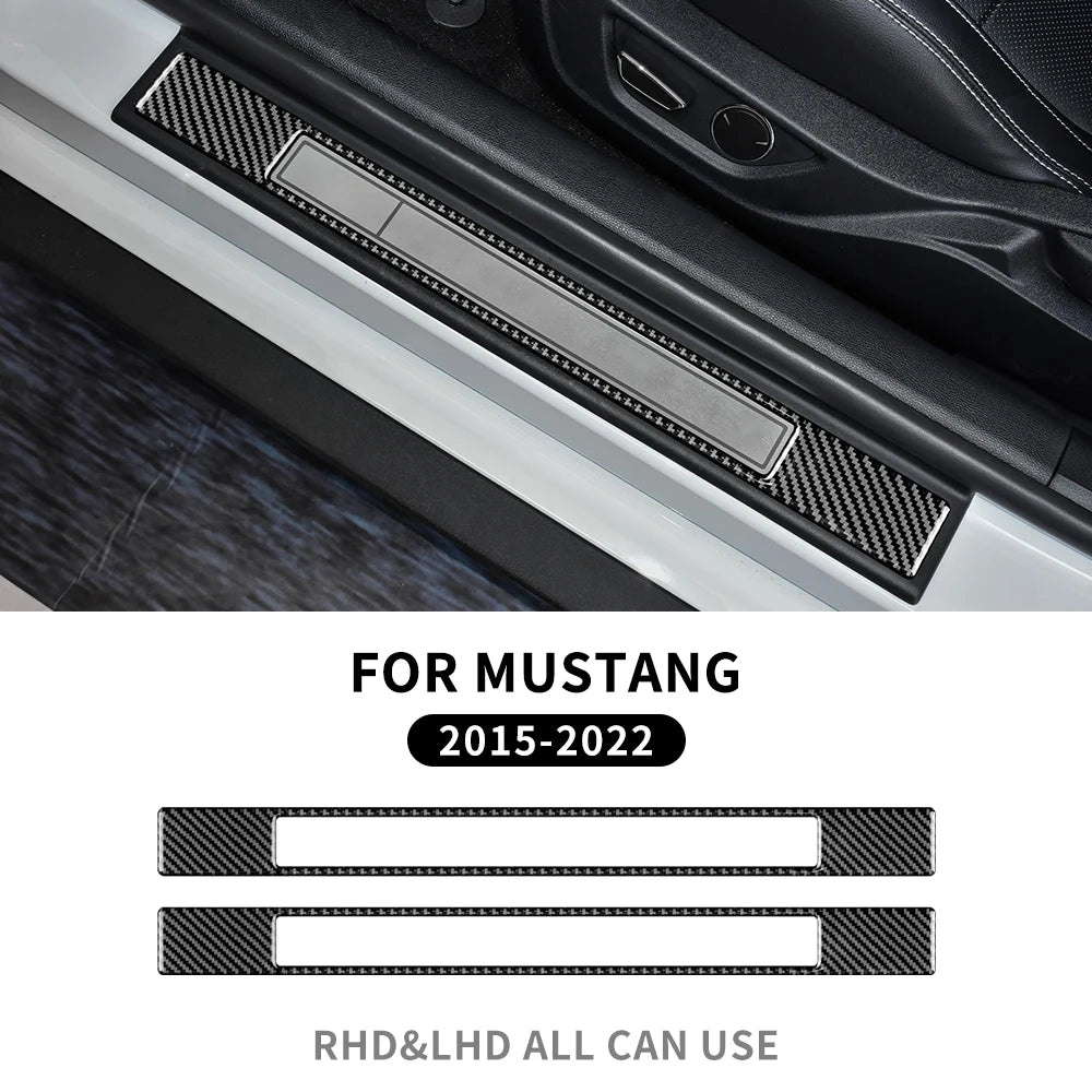 Real Carbon Fiber Interior Trim for Ford Mustang 2015-2023 28 Soft Carbon – Car Accessories | MotorWorld Marketplace