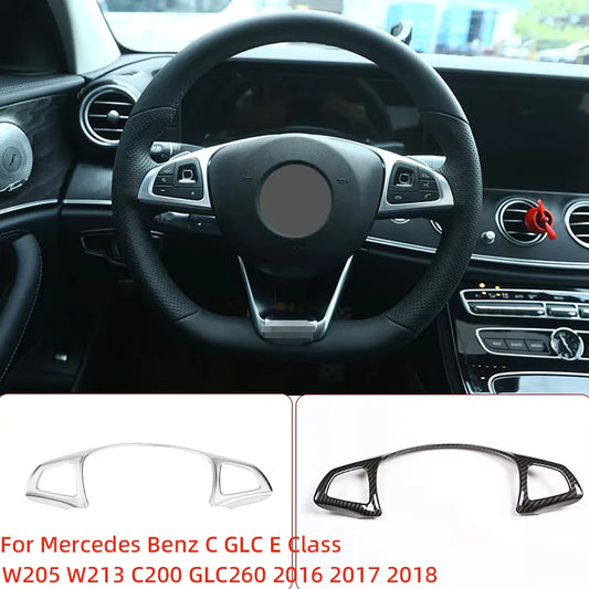 ABS Chrome Steering Wheel Trim for Mercedes W205 W213 GLC – Car Accessories | MotorWorld Marketplace