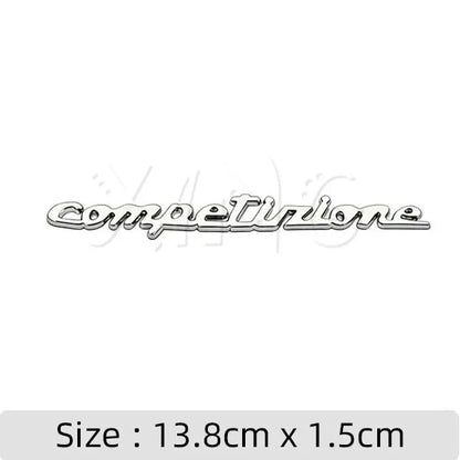 3D Metal Trunk Emblem for Abarth Competizione, Tunismo & Esseesse Competizione Silver – Car Accessories | MotorWorld Marketplace
