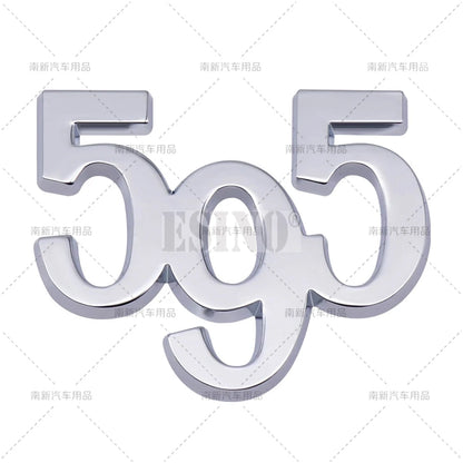 3D Zinc Alloy Badge Emblem for Alfa Romeo Abarth 595 695 Bright Silver 595 – Car Accessories | MotorWorld Marketplace