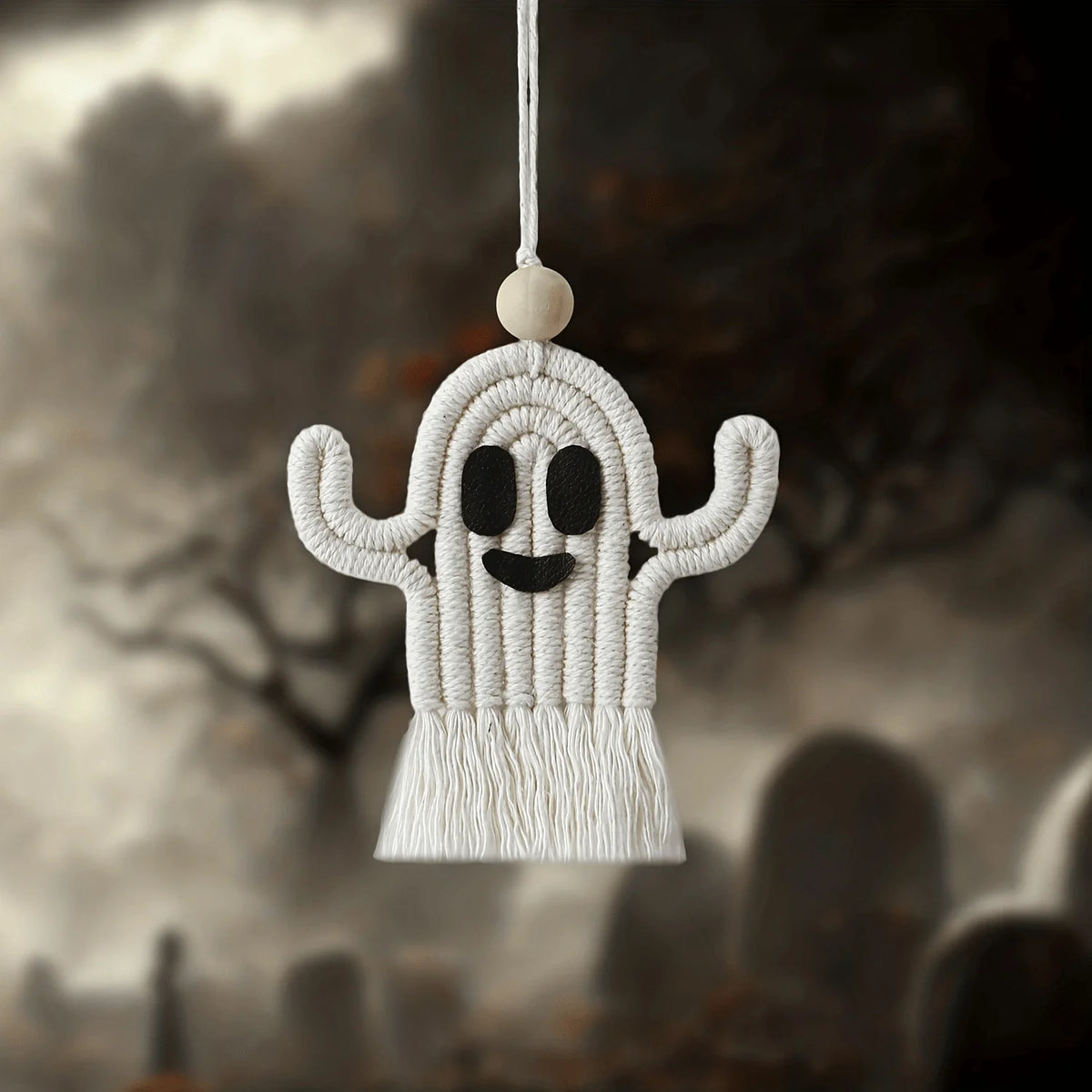 Handmade Ghostly Tassel Pendant – Halloween Car Decor – Car Accessories | MotorWorld Marketplace