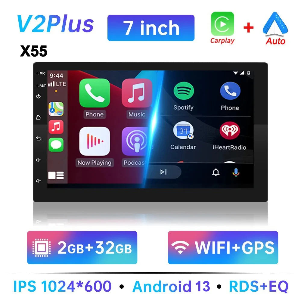 Universal 2 Din Android 13 Car Radio 7/9/10" 64G GPS BT 7-2G 32G CarPlay China Mainland – Car Accessories | MotorWorld Marketplace