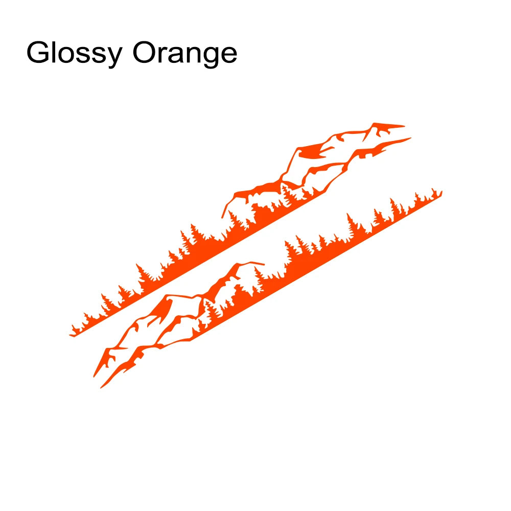 Forest Mountain Vinyl Decal for Ford Bronco TRX4 2021-2023 Glossy Orange – Car Accessories | MotorWorld Marketplace