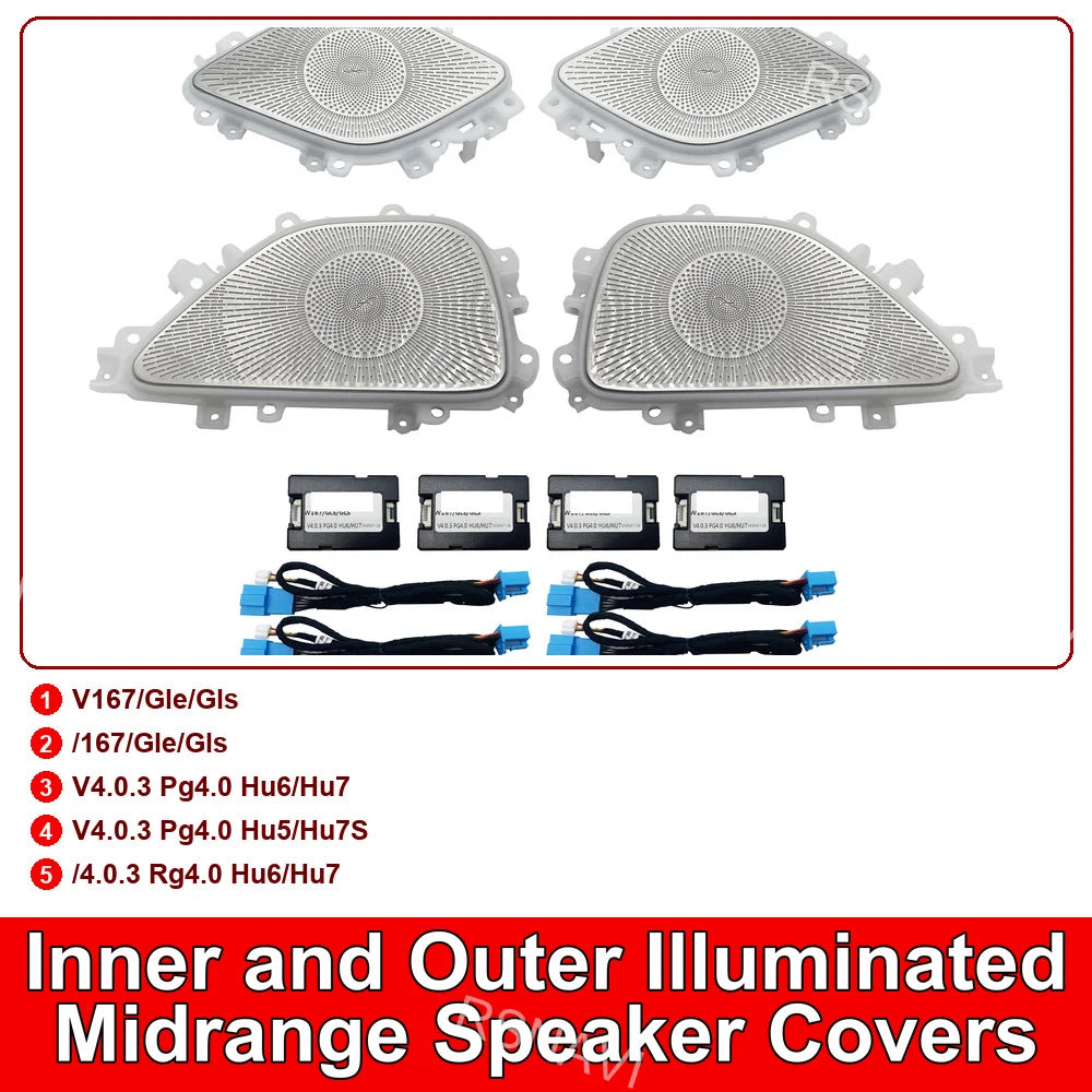 6pc Trim Set for Mercedes GLE/GLS W167 X167 2020-2024 Inner Outer Lit Mid – Car Accessories | MotorWorld Marketplace