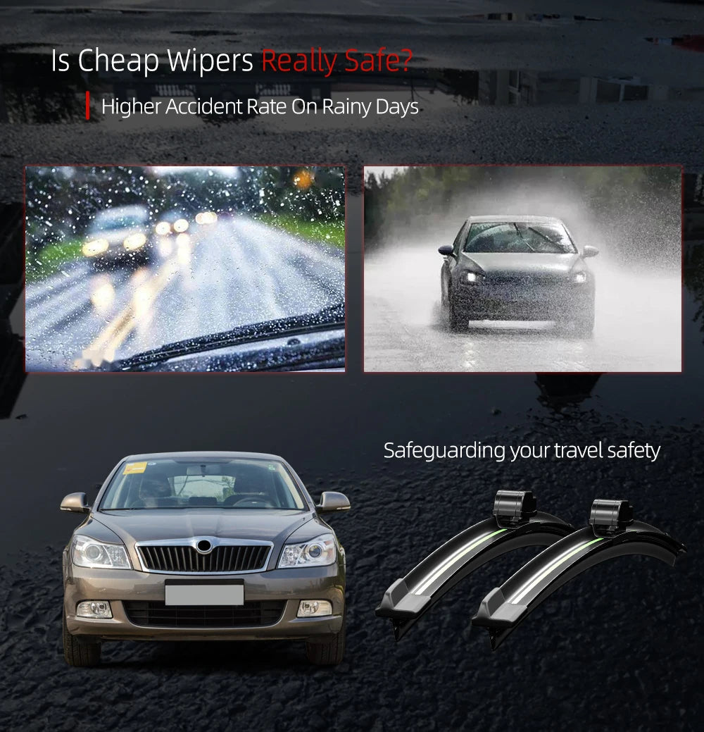 Jeu de balais d'essuie-glace avant pour Dodge Journey (2008-2020)