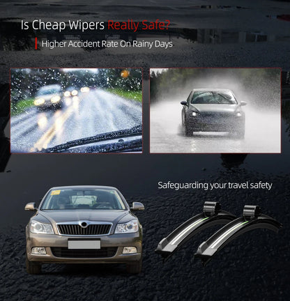 Jeu de balais d'essuie-glace avant pour Dodge Journey (2008-2020)
