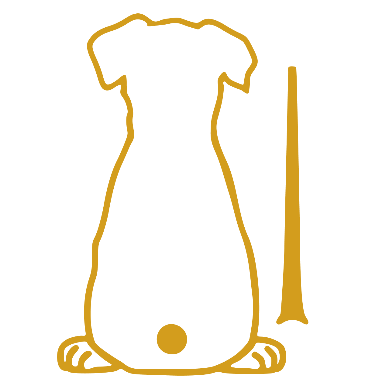 Cute Dog Wiggling Tail Rear Wiper Decal – Waterproof Vinyl gold 17X12cm – Car Accessories | MotorWorld Marketplace