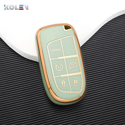 Premium TPU Key Fob Cover for Jeep, Dodge, Fiat, Ram, Durango