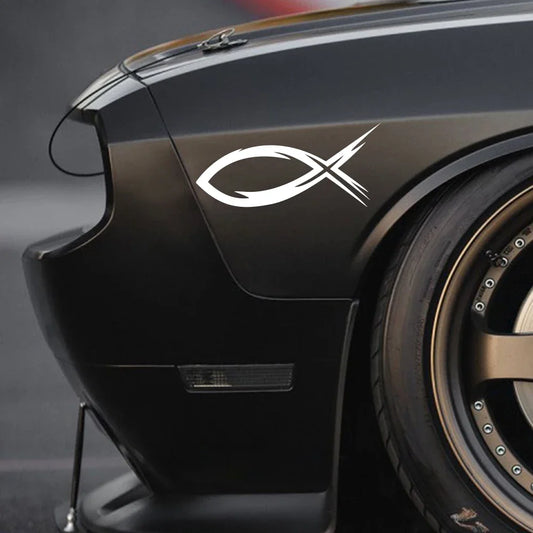 Christian Fish Tribal Vinyl Decal – Pro Auto Accessory