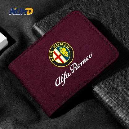 Premium Suede License Holder for Alfa Romeo Giulia & More