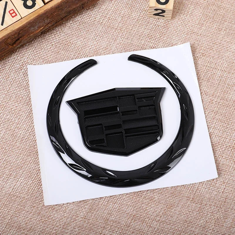 (NOT SOLD TO USA) Cadillac Emblem Badge for SRX ATS XTS 2017-2021, 1PC black – Car Accessories | MotorWorld Marketplace