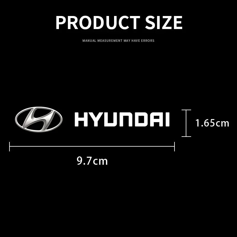 Heat-Resistant Brake Caliper Badge Stickers for Hyundai