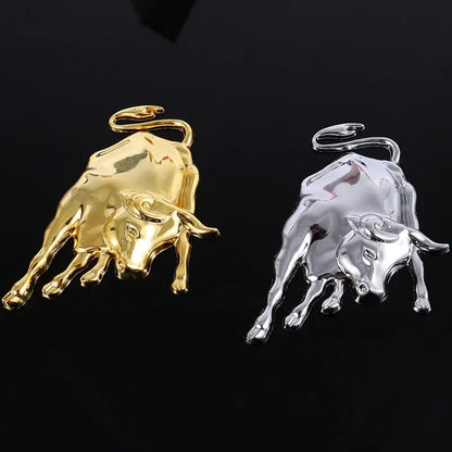 Universal Metal 3D Bull Emblem Badge