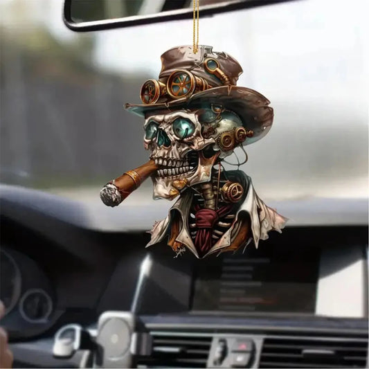 Personalized Acrylic Halloween Rearview Mirror Pendant Decor black – Car Accessories | MotorWorld Marketplace