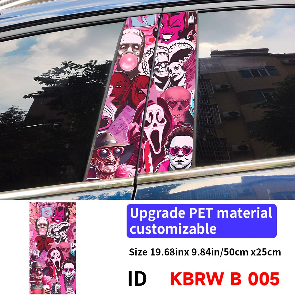 Horror Ghost B Pillar Car Stickers | Waterproof, UV-Proof 005 – Car Accessories | MotorWorld Marketplace