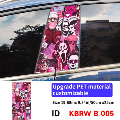 Horror Ghost B Pillar Car Stickers | Waterproof, UV-Proof 005 – Car Accessories | MotorWorld Marketplace