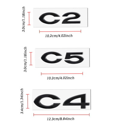 ABS Rear Emblem Badge Sticker for Citroen C2 C4 C5 VTS – Car Accessories | MotorWorld Marketplace