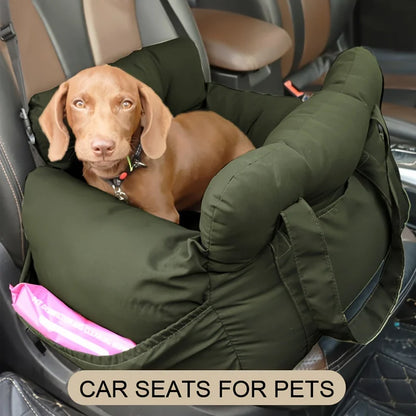 Dog Car Seat with Safety Belt – Secure, Washable, Non-Slip – Car Accessories | MotorWorld Marketplace