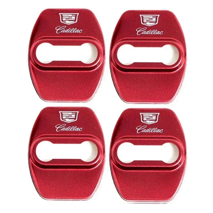 (NOT SOLD TO USA) 4pcs Door Lock Cover Stickers for Cadillac CTS/ATS/Escalade A-Red – Car Accessories | MotorWorld Marketplace