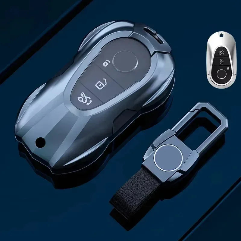 Mercedes Benz Key Case Shell Chain for C E S GLC AMG Series (D)GY-Square buckle – Car Accessories | MotorWorld Marketplace