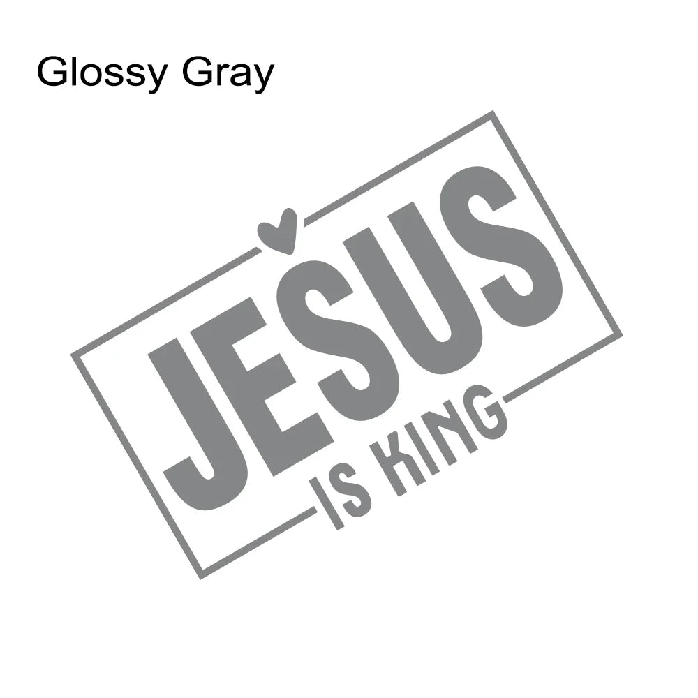 Jesus Is King Laser Vinyl Decal 15x9.4cm – Pro Auto Accessory