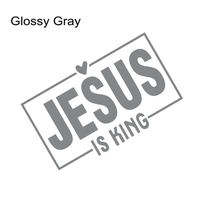 Jesus Is King Laser Vinyl Decal 15x9.4cm – Pro Auto Accessory