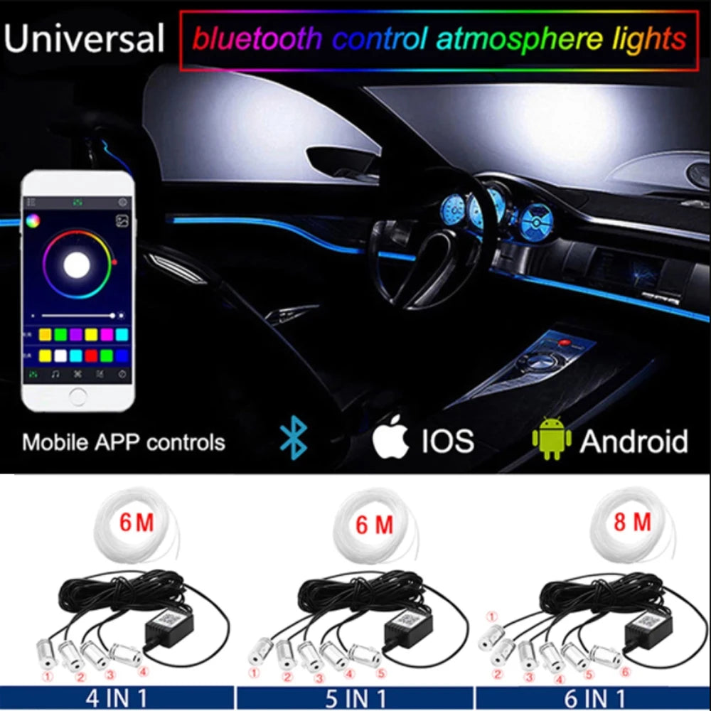 KALADA LED Car Interior Ambient Strip Light