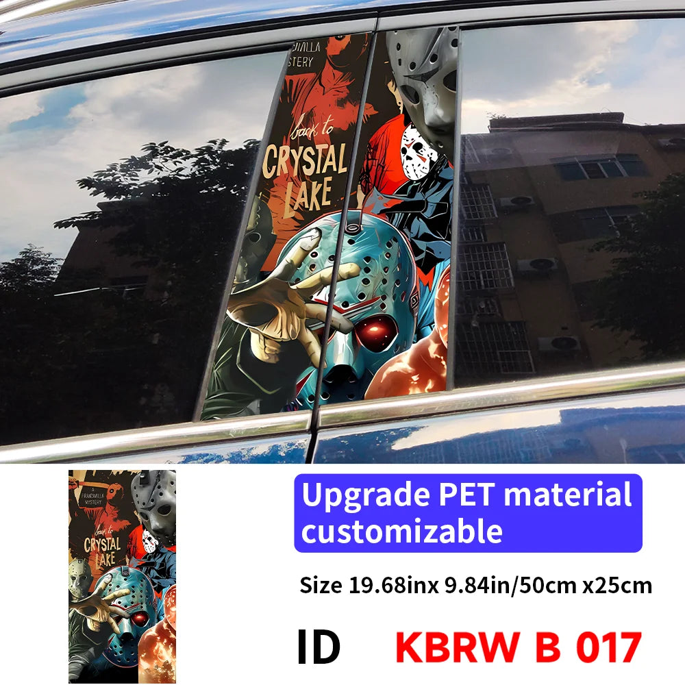 Horror Ghost B Pillar Car Stickers | Waterproof, UV-Proof 017 – Car Accessories | MotorWorld Marketplace
