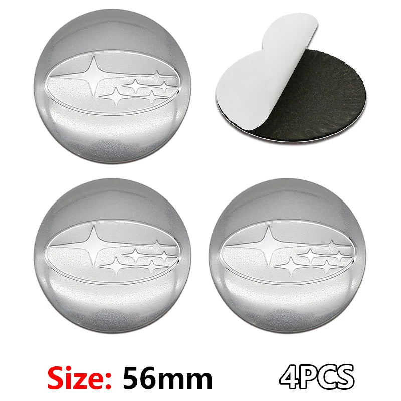 (NOT SOLD TO EUROPE) 4PCS 56/60mm Hub Covers Decals for Subaru WRX STI BRZ 56mm-Silver Subaru-4pcs – Car Accessories | MotorWorld Marketplace