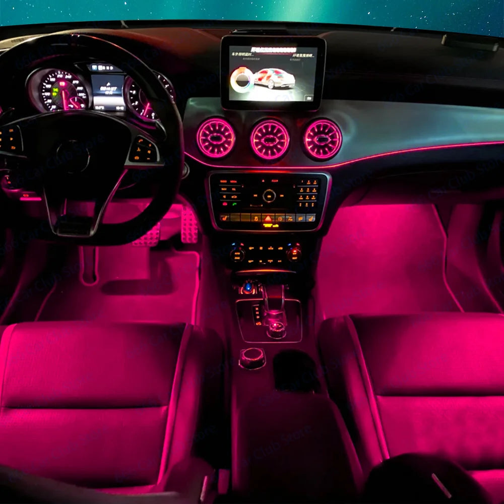 12-Color LED Turbo Vent Lights For Mercedes W117 W176 W156 – Car Accessories | MotorWorld Marketplace