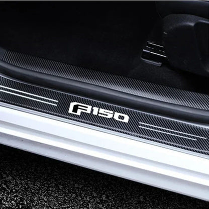 Protection de seuil de porte en fibre de carbone pour Ford F150 2023