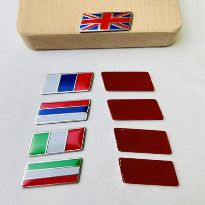 Alloy Flag Emblem Sticker for BMW Audi Toyota MG – Pro Decor – Car Accessories | MotorWorld Marketplace