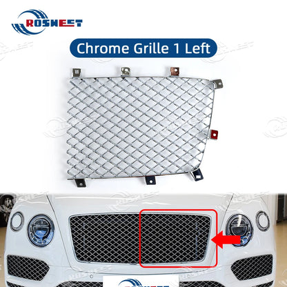 ROSWEET Chrome Grille for Bentley Bentayga 2015-2019 ABS Only 1 Left – Car Accessories | MotorWorld Marketplace