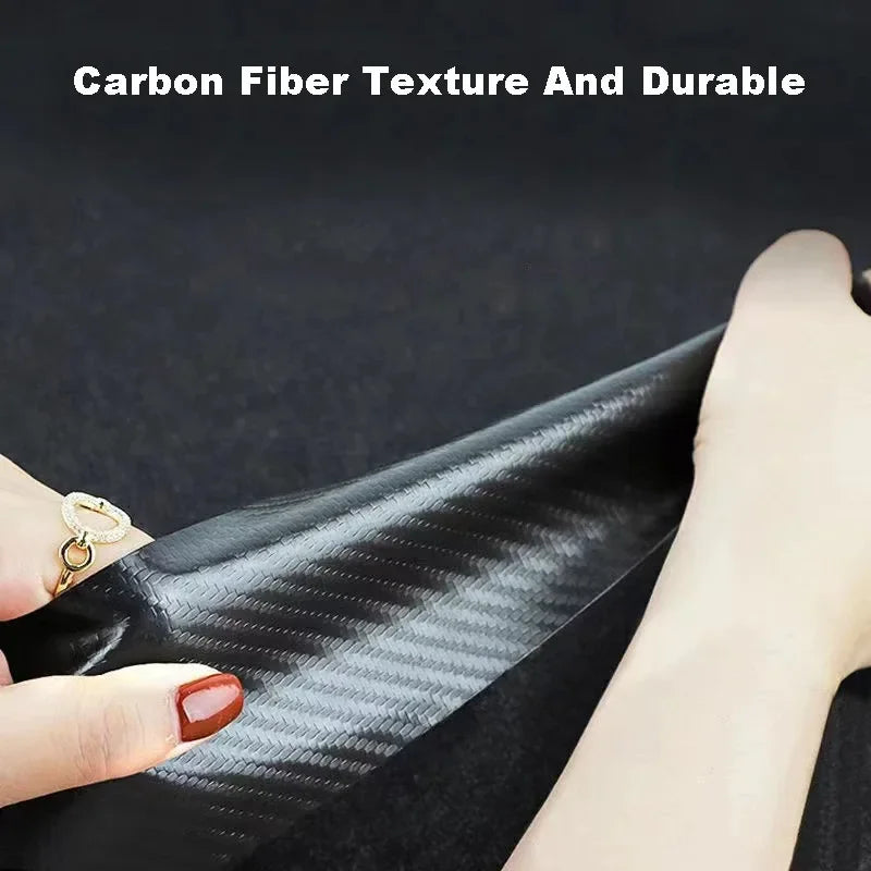 4pcs Carbon Fiber Door Sill Protectors for Nissan Qashqai