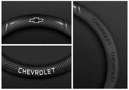 Housse de volant en daim et fibre de carbone pour Chevrolet Cruze Bolt