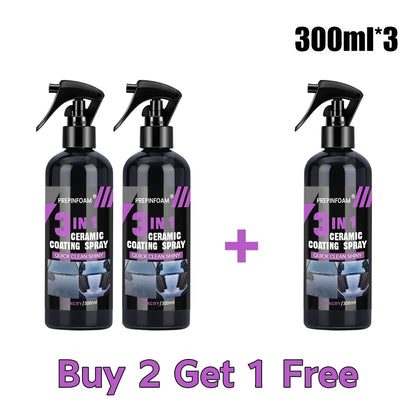 Ultimate Ceramic Nano Coating Spray – Pro Hydrophobic Shine 300MLx3 – Car Accessories | MotorWorld Marketplace