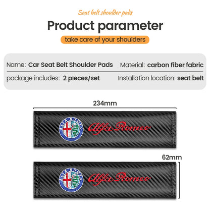 Leather Seat Belt Cover for Alfa Romeo