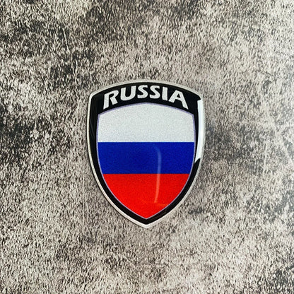 3D Reflective National Flag Sticker Motorcycle Parts Car Decal Korea France Russia Spain Brazil Chile ukraine British Italy USA RUSSIA – Car Accessories | MotorWorld Marketplace