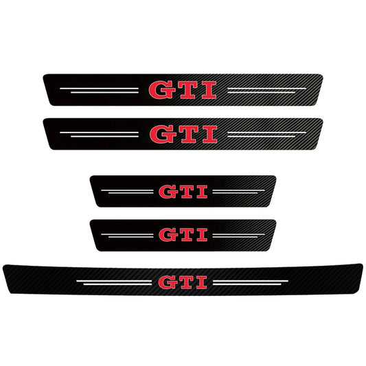 VW Carbon Fiber Door Sill Scuff Plate Stickers 1/4/5Pcs 5Pcs Car Door xTrunk – Car Accessories | MotorWorld Marketplace